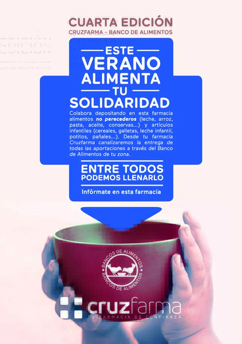 Campaña Cruzfarma Banco de Alimentos  cartel