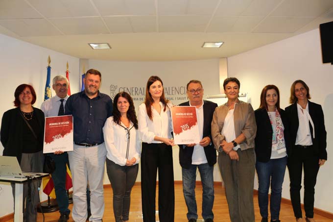 Presentacion de la memoria 2015 de gestion de la Comunidad Valenciana