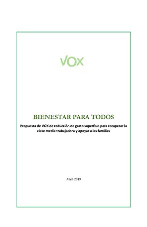 Programa electoral de Vox en Sanidad para las elecciones generales del ...